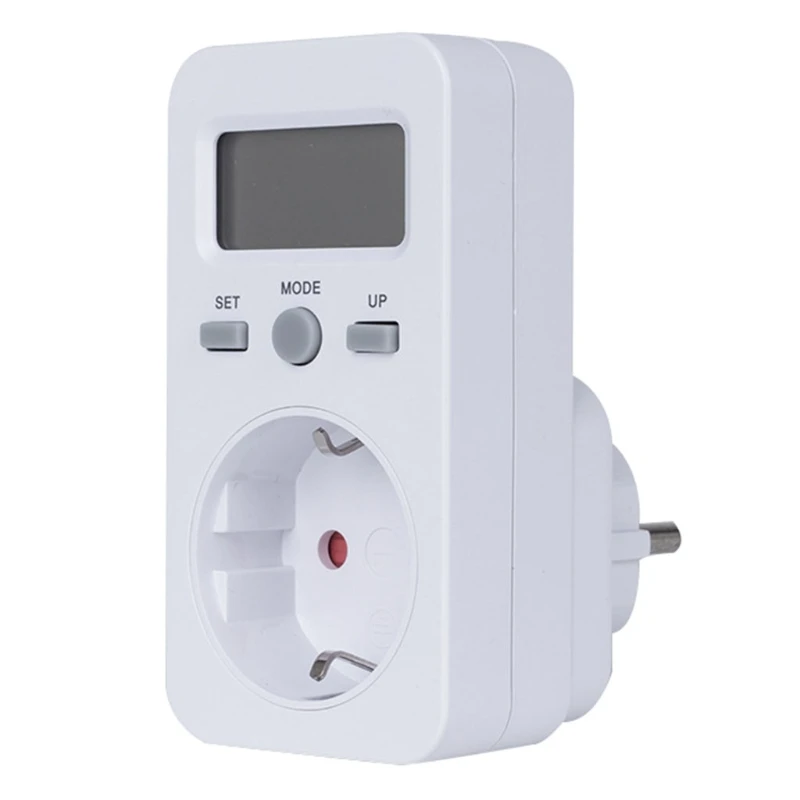 

EU Plug AC Power Meter Digital Wattmeter Watt Monitor Electricity Consumption Power Analyzer Energy Meter Socket