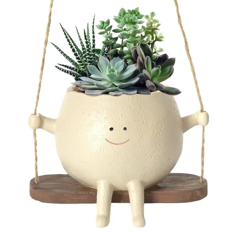 

Outdoor Planter Wall Planter Outdoor Resin Plant Pot For Indoor And Outdoor Plants Flower Pot With Unique Face Design home decor