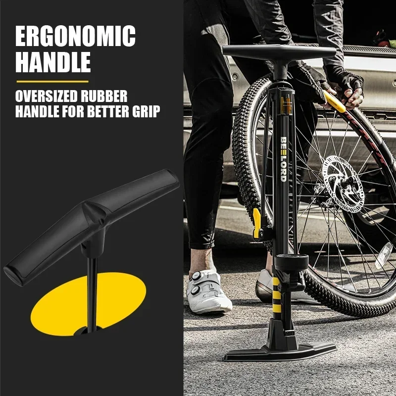 BEELORD Bicycle Floor Pump Premium Quality Bike Pump with Digital