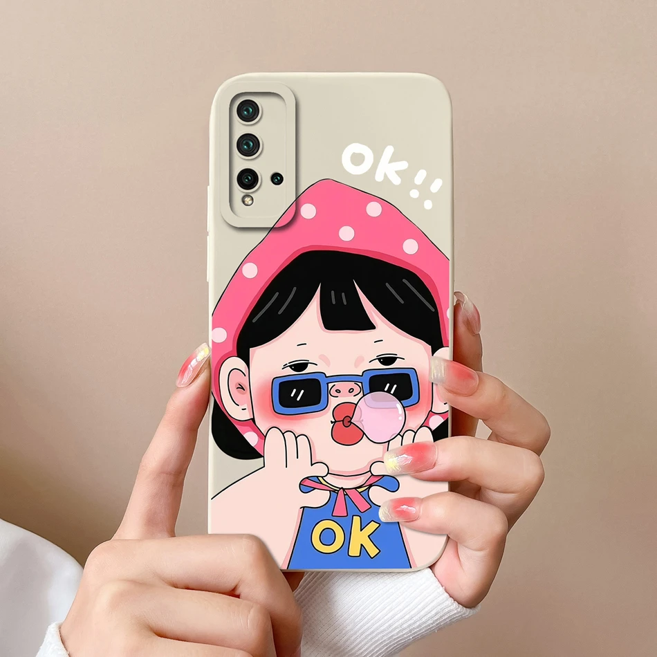 Cartoon Bumper Soft Liquid Silicone Phone Case