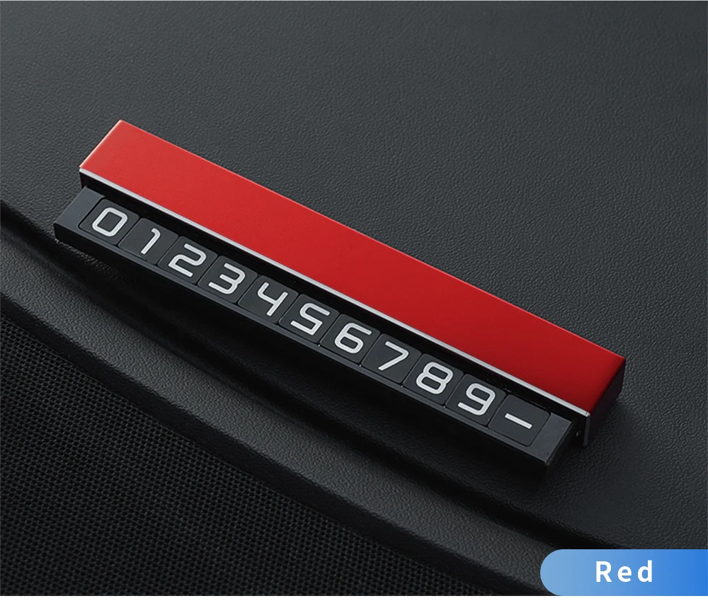 YZ Temporary Car Parking Card Phone Number Car Phone Holder Luminous Telephone N