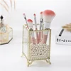 Glass Makeup Brush Box Holder Jewelry Box Pencil Bucket Makeup Organizer Desktop Cosmetic Storage Box Pearls Barrel  ZM827 2