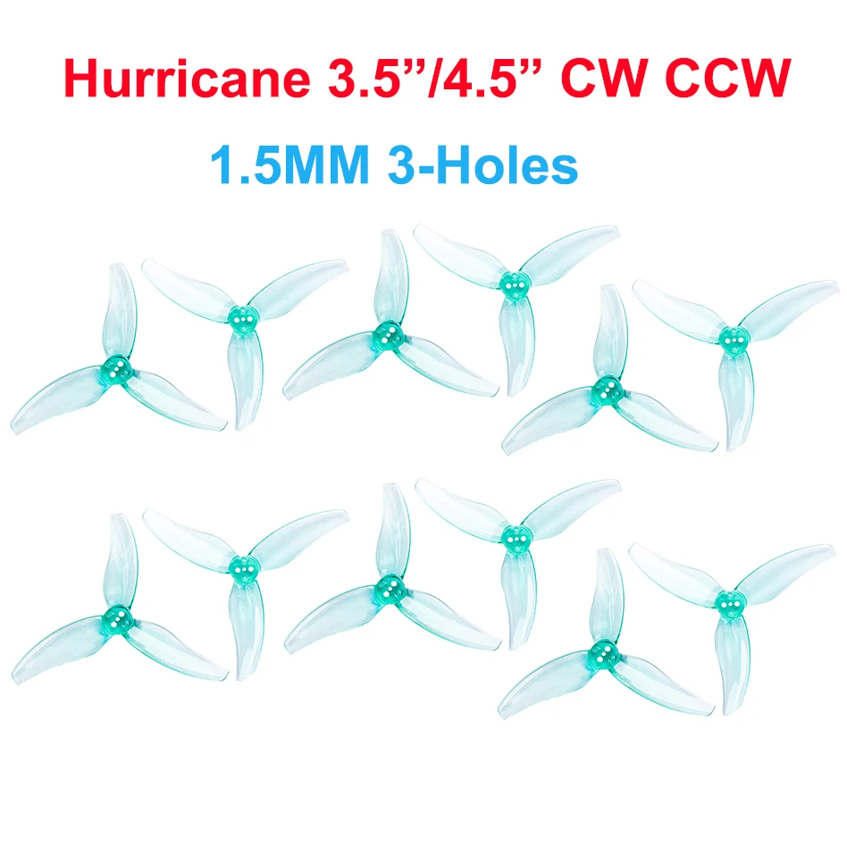 GEMFAN Hurricane Series 3-Blade FPV Racing Drone Propellers - CW/CCW