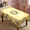 1 Easter Round Tablecloth, 5 Sizes Available, Spring Cute Rabbit Easter Egg Grass Map Pattern Printed Tablecloth, Edge Embossing Process, Spring Garden Tablecloth Decoration, Tablecloth for Daily Home Kitchen, Terrace, Easter Decoration, Spring Decoration 2