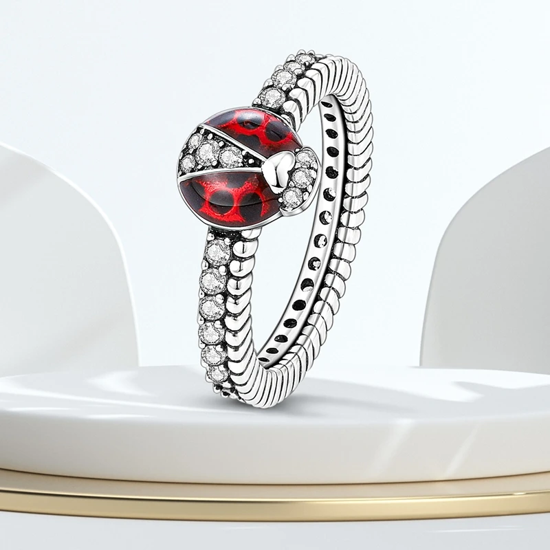 Heiße Original 925 Sterling Silber Ringe in den Größen 6, 7, 8, 9 für Damen und Herren – Funkelnde Sternen-Keltische Knoten Regenbogen-Blumenringe – Edler Schmuck – Detail 29