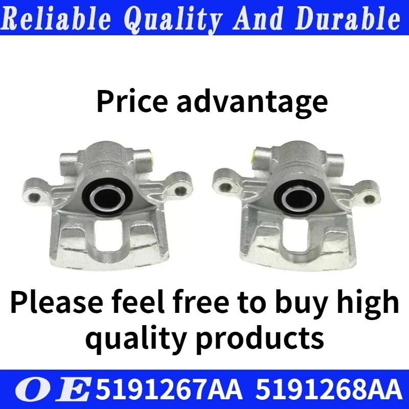 High quality REAR BRAKE CALIPER LEFT + RIGHT FOR JEEP COMPASS 07-17 W/ 262mm DISCS 2.4L 5191267AA, 5191268AA car accessories