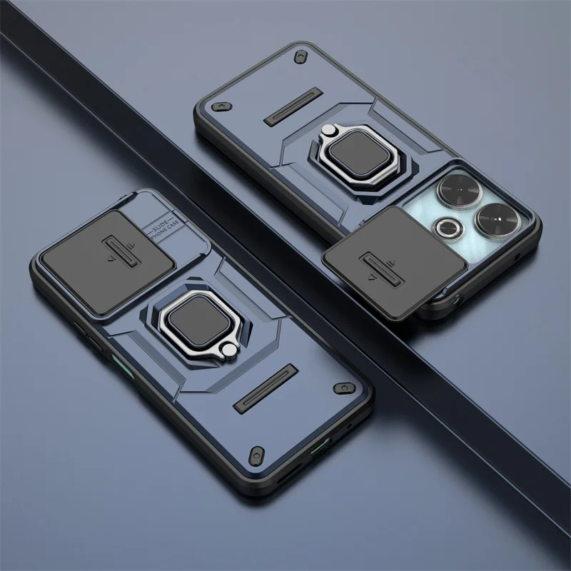 Armor Shockproof Case with Ring Magnetic Holder - Protective Cover
