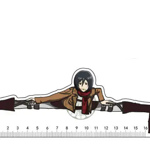 Attack on Titan Rulers Shingeki No Kyojin Straight Ruler Levi Ackerman Drafting Supplies Hanji Zoe School Supply Eren Jager Gift - Image 9