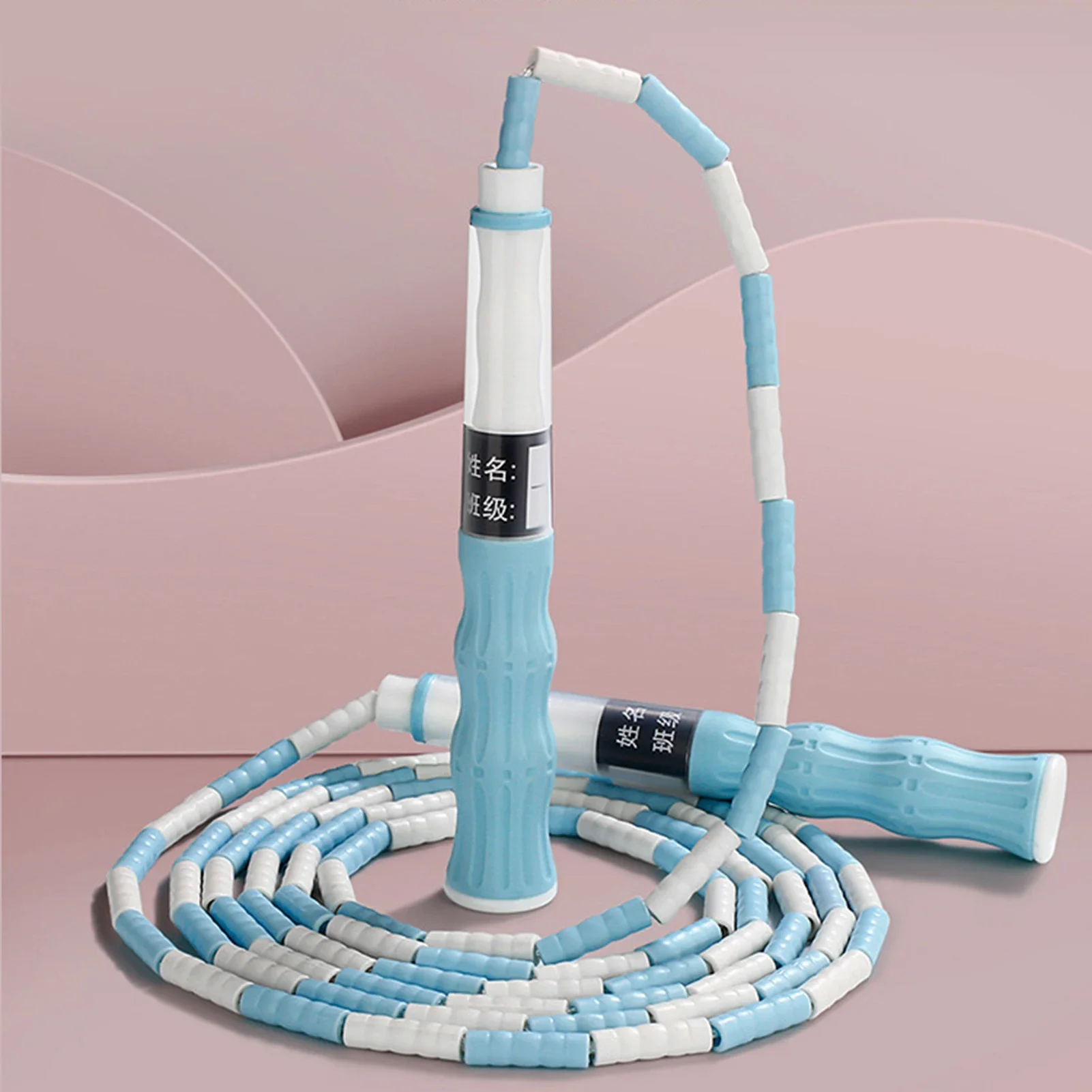 2.8M Skill Jumping Bamboo Jump Rope PVC Beginners Adult Children Soft Beaded No Tangle Segmented Fitness Gym Training Jump Rope,jump rope