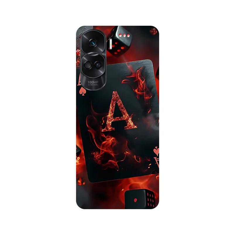 Wolf Painted Shockproof Soft Silicone Phone Case