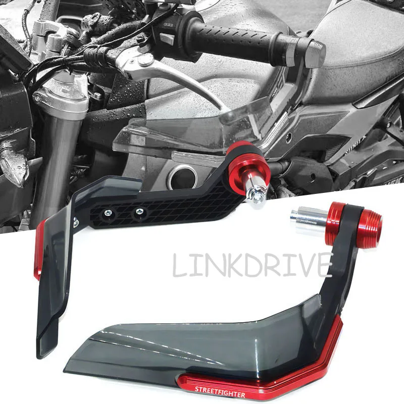 

for Ducati Streetfighter s V4S 1100 848 1098 V2 All Years Handguard Shield Hand Guard Protector Windshield