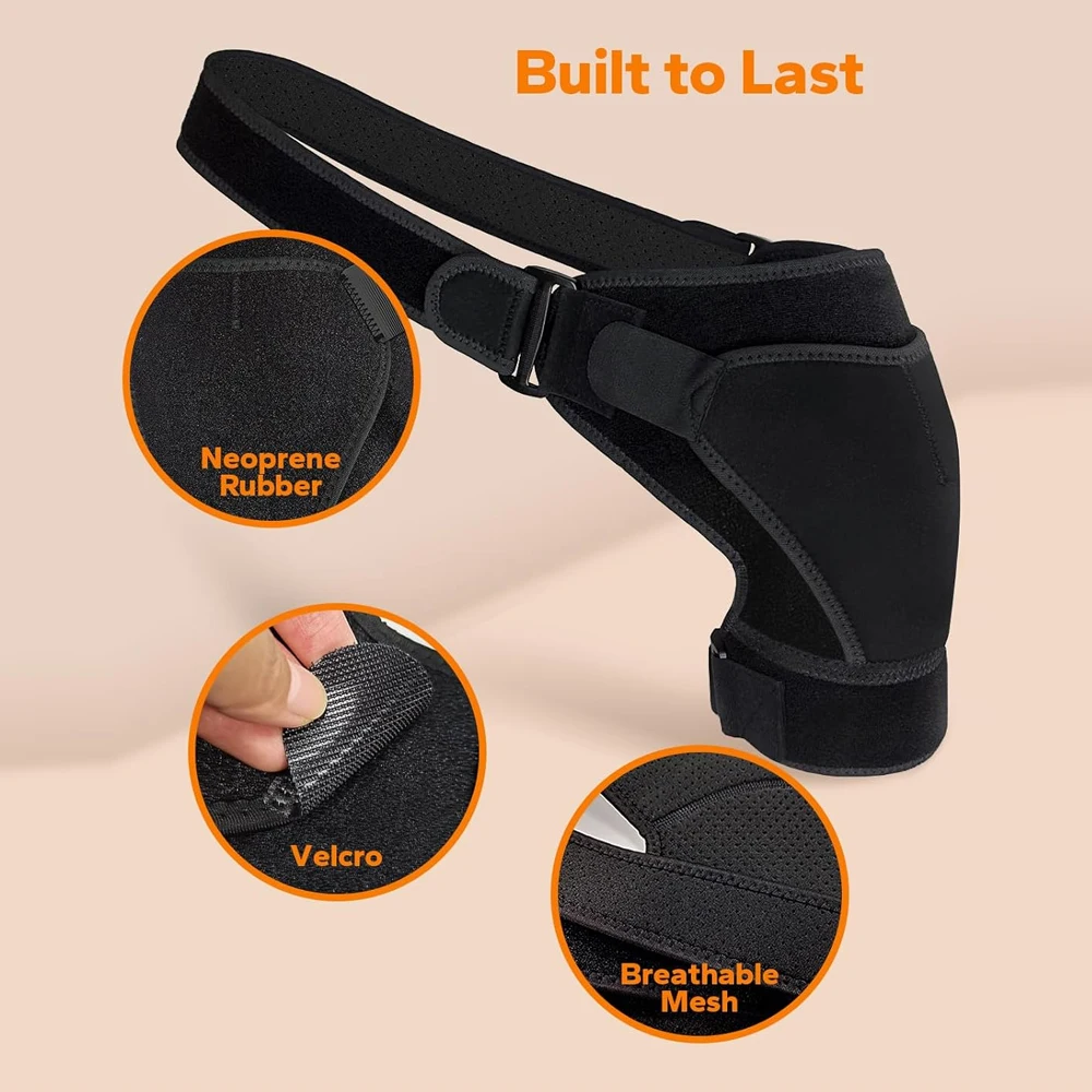 Recovery Shoulder Brace for Men and Women, Shoulder Support Sleeve for Torn Rotator Cuff, AC Joint Relief and Shoulder Stability