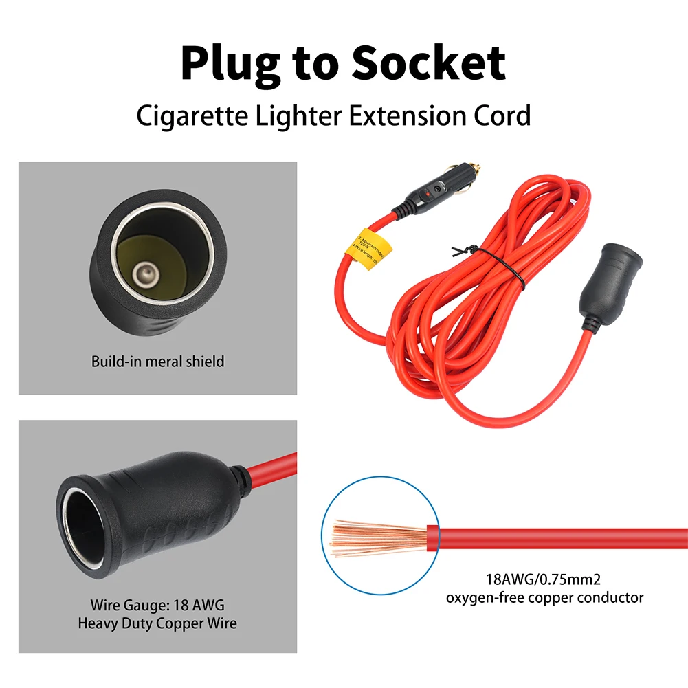 Adattatore Impermeabile Per Accendisigari Auto 12V 120W, Presa Femmina In Alluminio Con Splitter Di Alimentazione - Foto 11