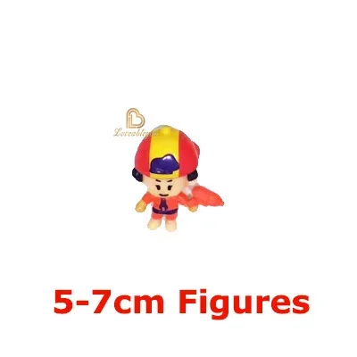 24pcs Anime Mini Figures Accessories Charms Poco Spike Nita Cute Cartoon Heroes Model Toys Game Collectibles for Children Gift anime figure toys
