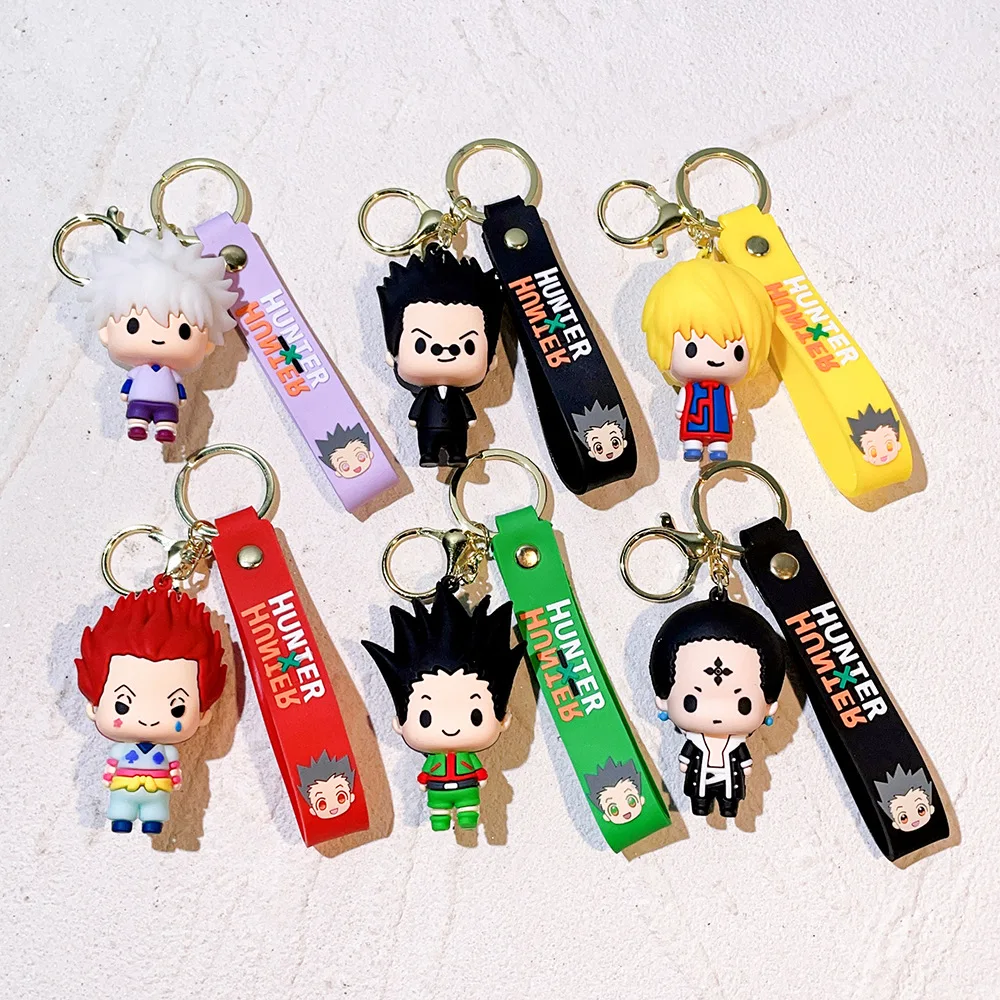 Anime Hunter x Hunter Keychain Cosplay Killua Kurapika Keyrings