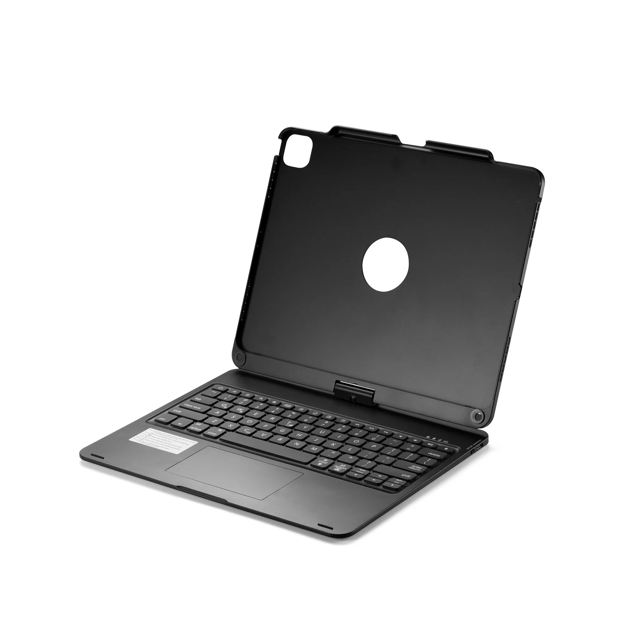 Touchpad BT Wireless Keyboard Case 360 Degree Rotate 7 Colors Backlight For iPad Pro 12.9