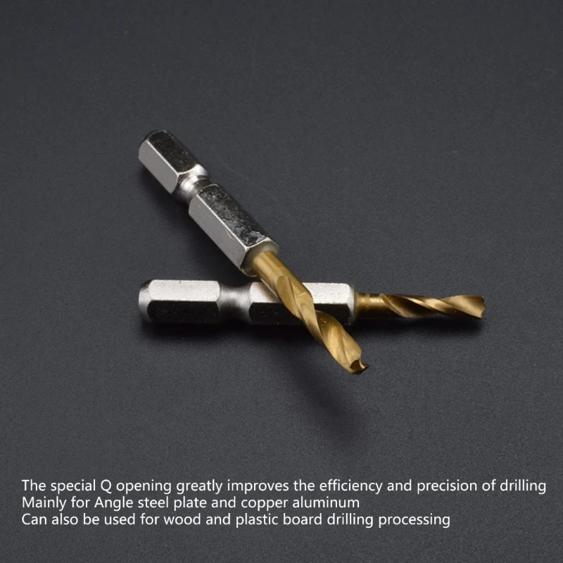 

High Speed Steel Shank Twist Drill Bit for Efficient Drilling for Woodworking, Mechanical Repairs, and Home Renovations