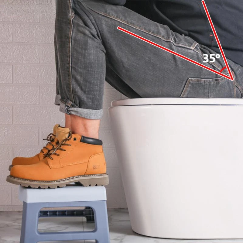 Plastic Step Stool Home Poop Stool Non-slip Toilet Seat Stool Portable Squat Home Adult Constipation Bathroom Step Bathroom Accessories