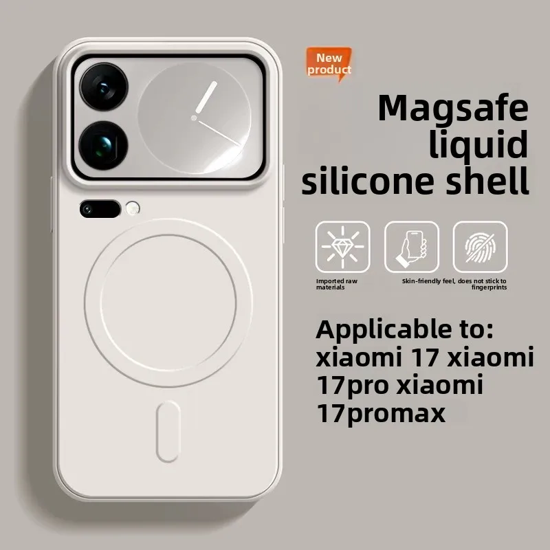 Magnetic Soft Shockproof Ultra Slim Liquid Silicone Case
