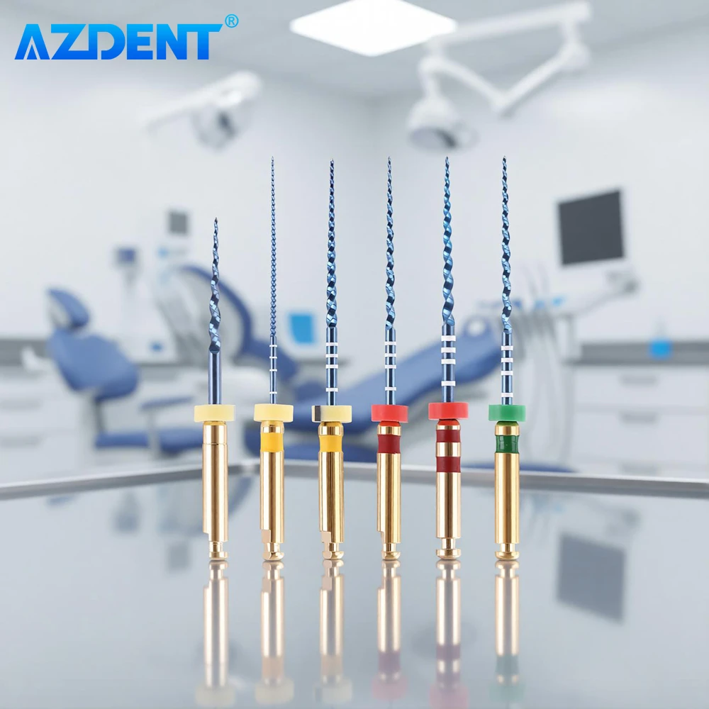 AZDENT 歯科熱活性化ニッケルチタン根管ファイル遠藤形成ファイル 25