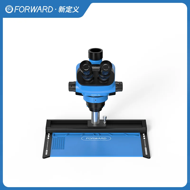 FORWARD × SOPTOP Trinocular Continuous Zoom Microscope 4K Camera