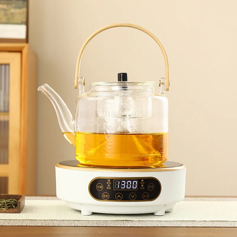 220V Electric Tea Stove Hot Plate Heater 7 Gear Heating Furnace Smart Tea Maker Water Boiler 1300W electric tea stove