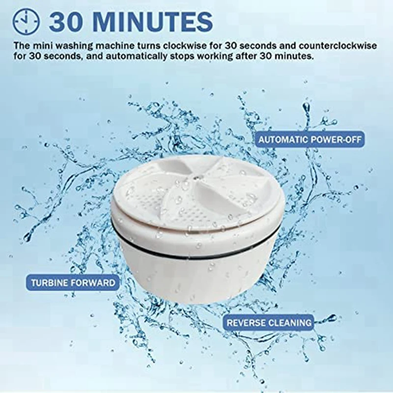 Mini Portable Spin ABS Washing Machine Home Business Travel College RV Apartment
