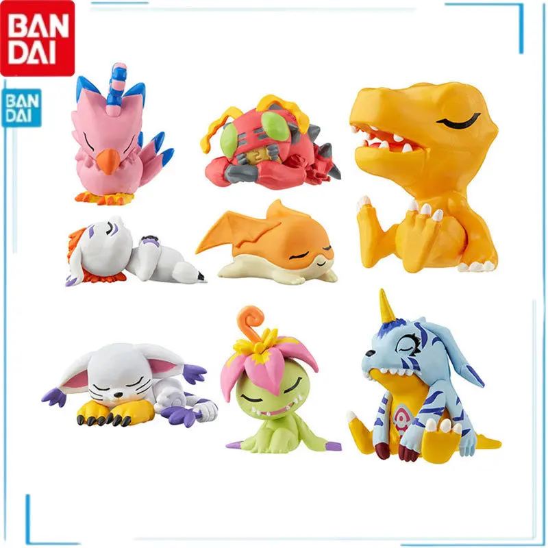 

BANDAI Digimon Adventure Agumon Gabumon Piyomon Tentomon Palmon Gomamon Gashapon Anime Action Figure Cute Kids Toy Gift In Stock