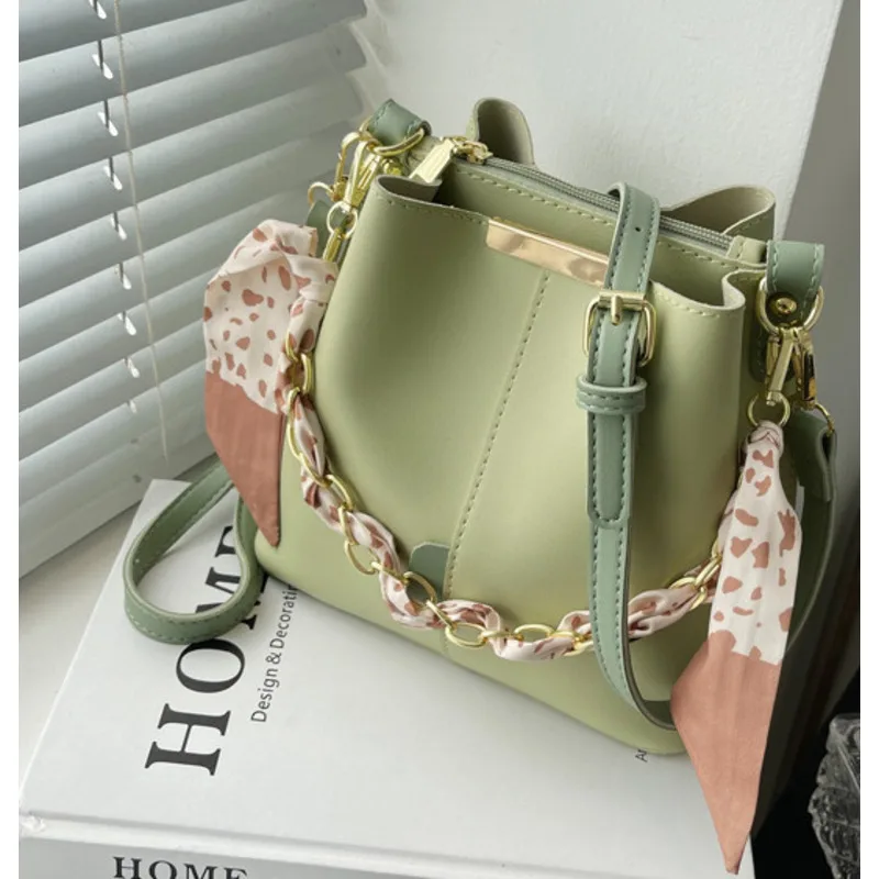High-Quality Crossbody Large Capacity Bag Bucket Handbags For Women Chain Casual Messenger Versatile Exquisite Luxury Shoulder