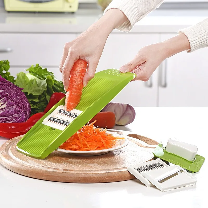

Vegetables Slicer Grater Carrot Korean Cabbage Food Processors Manual Cutter Kitchen Accessories Tools With 3-piece