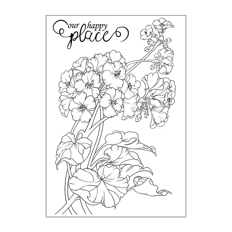 Original Flowers Silicone Clear Stamps Lily of The Valley/rose/tulip Scrapbooking DIY Card Making Crafts Journal Rubber Stamp