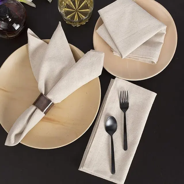 Polyester Tablecloth Napkins 4