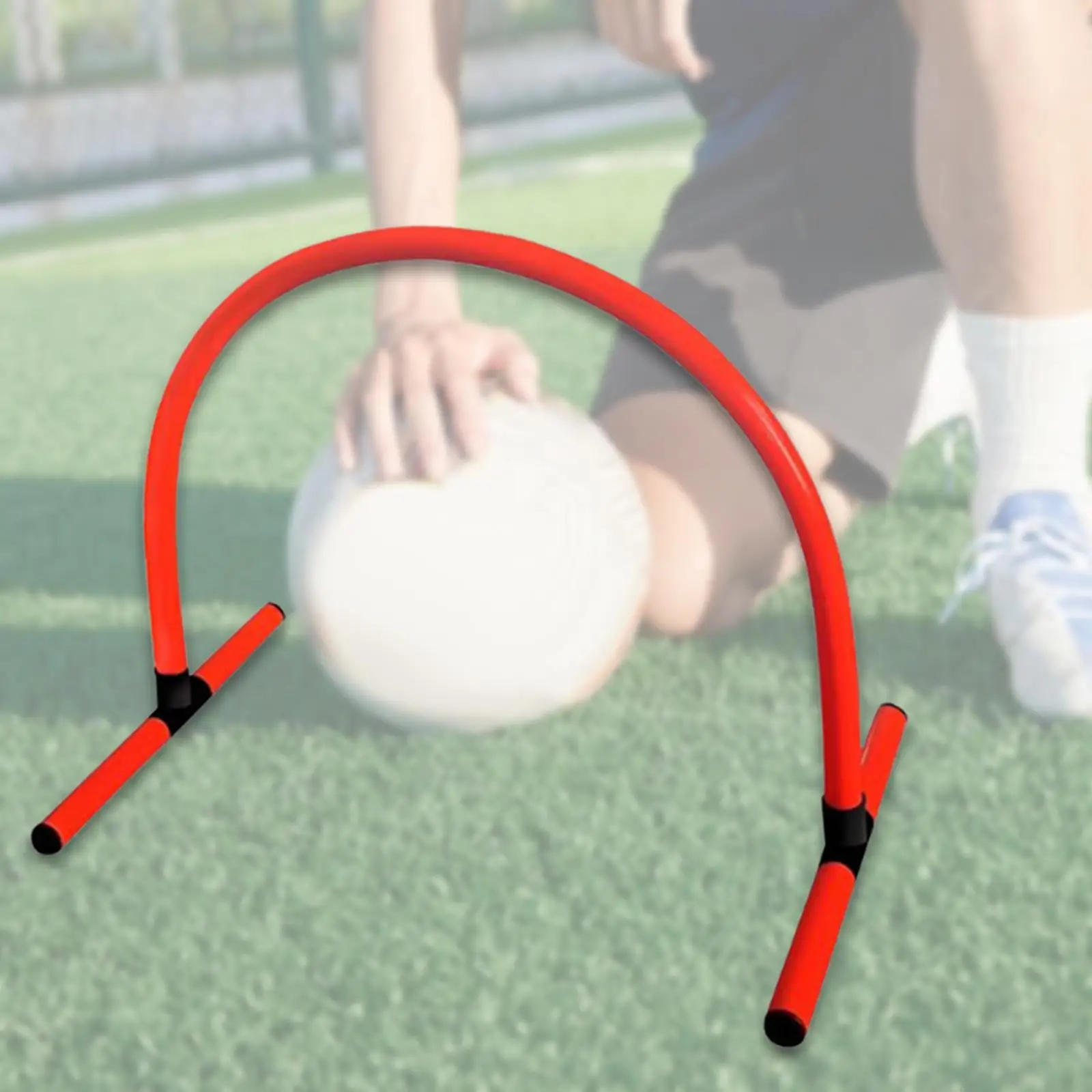 Soccer Training Passing ARC Speed Agility Training Hurdle Detachable Sturdy Footwork and Kicking Drill for Football Baseball