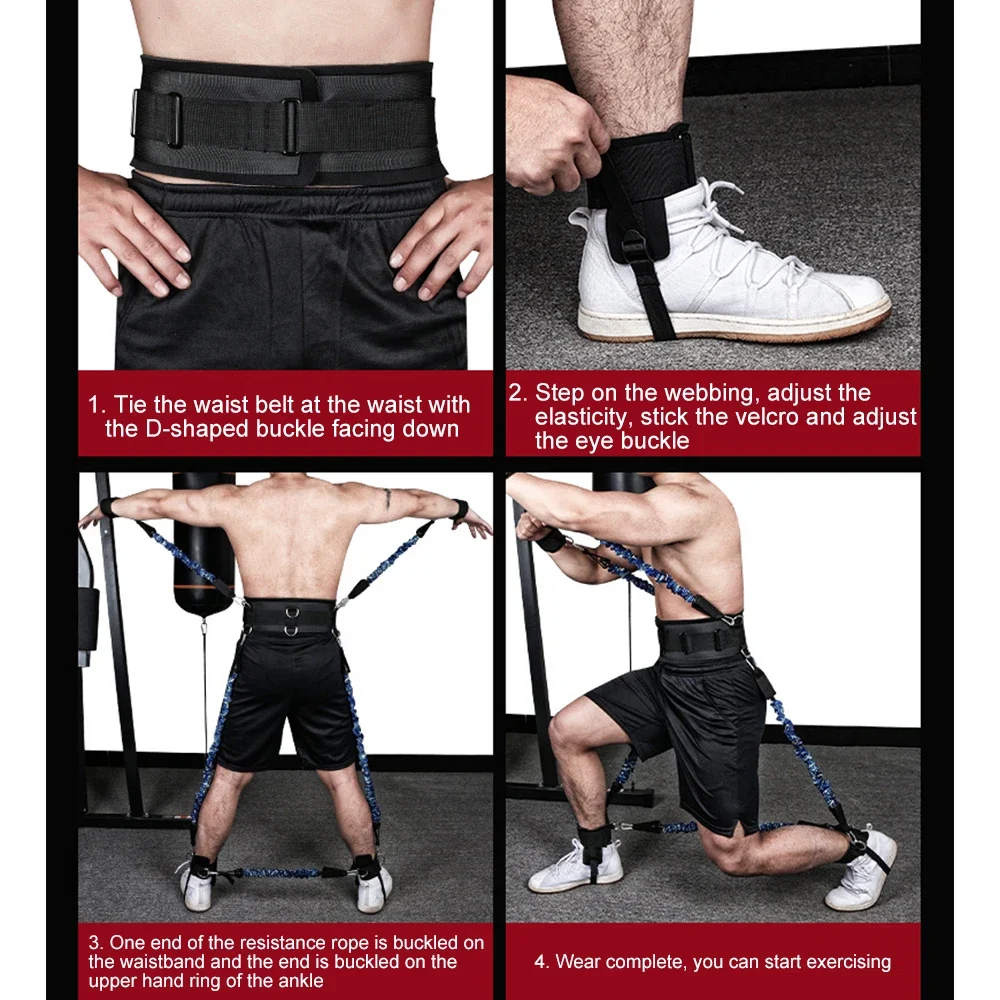 MMA Shadow Boxing Resistance Band Rubber Speed Training Pull Rope Equipment - View #10