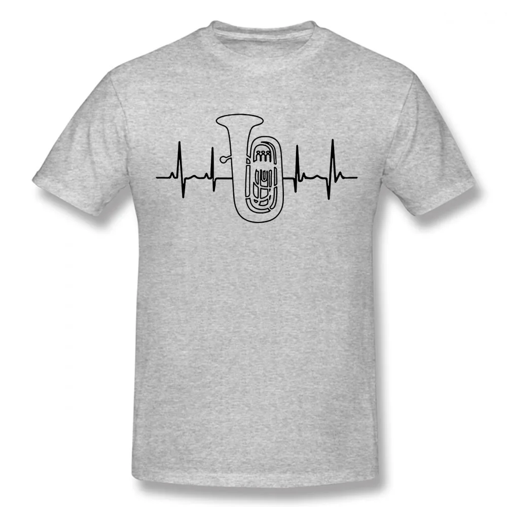 

New Summer Style Tuba Heartbeat Cotton Short Sleeve Funny T Shirt Graphic Harajuku Hip Hop T-shirt Streetwear