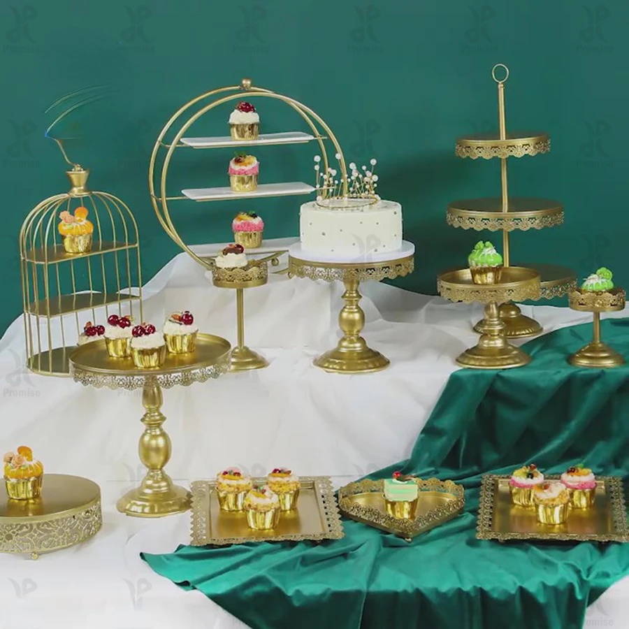 

Promise hot selling cupcake pastry tray wooden acacia turntable cake stand with dome lid