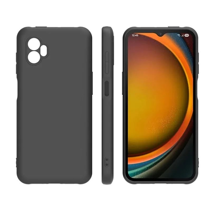 Samsung Xcover 7 Pro Black Matte Slim TPU Silicone Phone Case