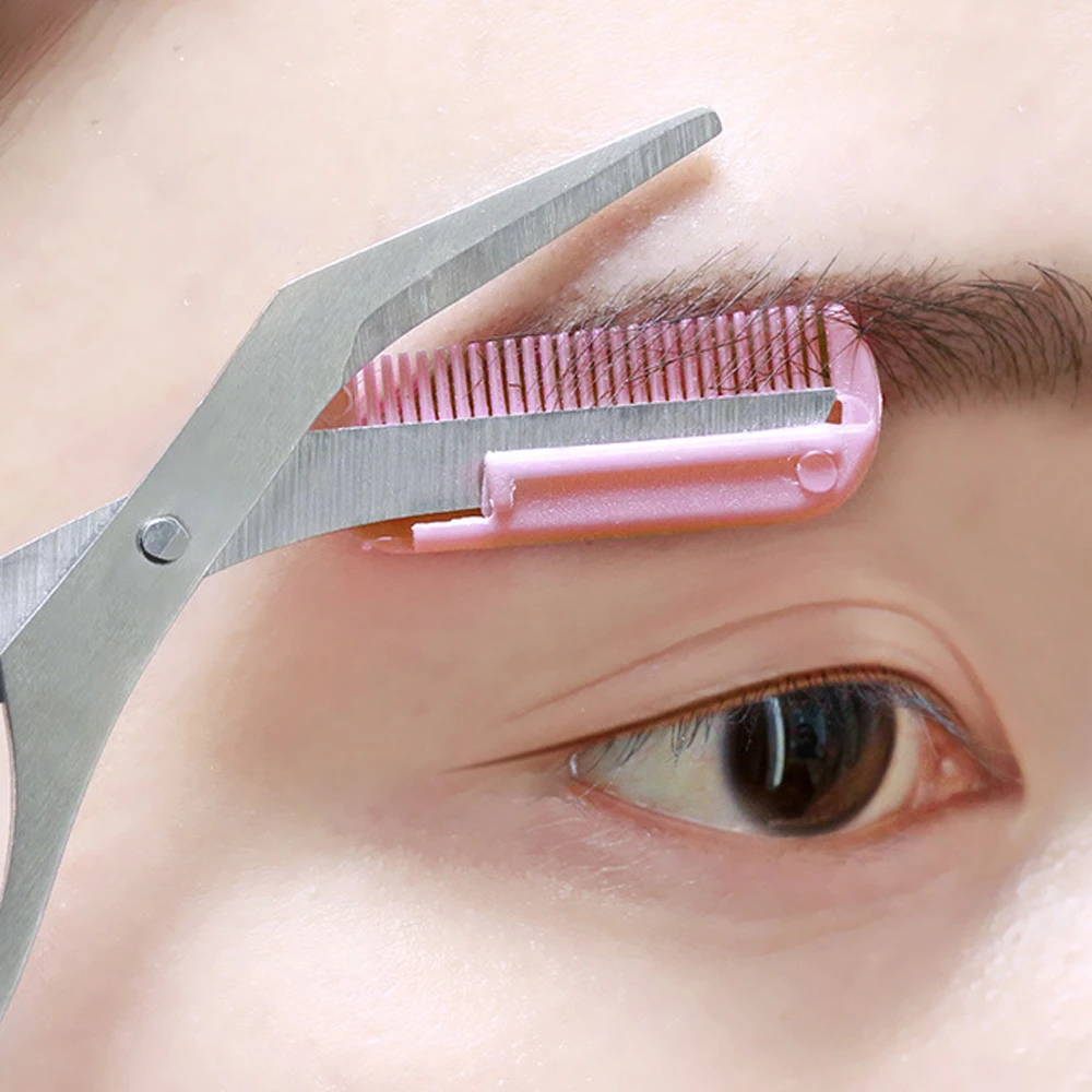 Newbies Eyebrow Comb Scissor Eyebrowtrimmer 메이크업 뷰티 툴 아이 브로우 트리머