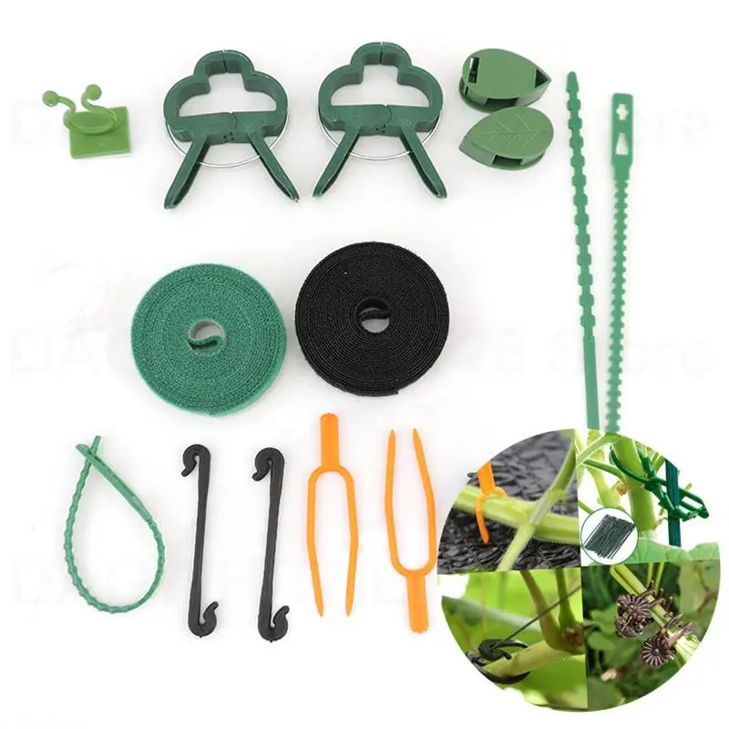 

Plastic Garden Plant Vine Flower Branch Support Clamping stand Clips Orchid Stem holder Fixing tools tomato Grow Tied Bundle U26