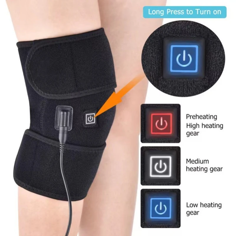 Usb Electric Heating Knee Protector Thermal Compress Heating Knee Protector Middle-aged and Elderly Joints Keep Warm adults waterproof anti oil silicone bib elderly aged mealtime cloth protector senior citizen aid aprons