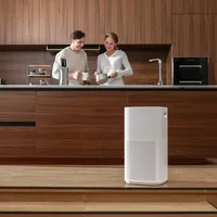 Air Purifiers for Home Large Room Ft with Smart Monitor Sleep Mode 3-in-1 Filter for Smoke Pet Allergies Dust and Odor White 2