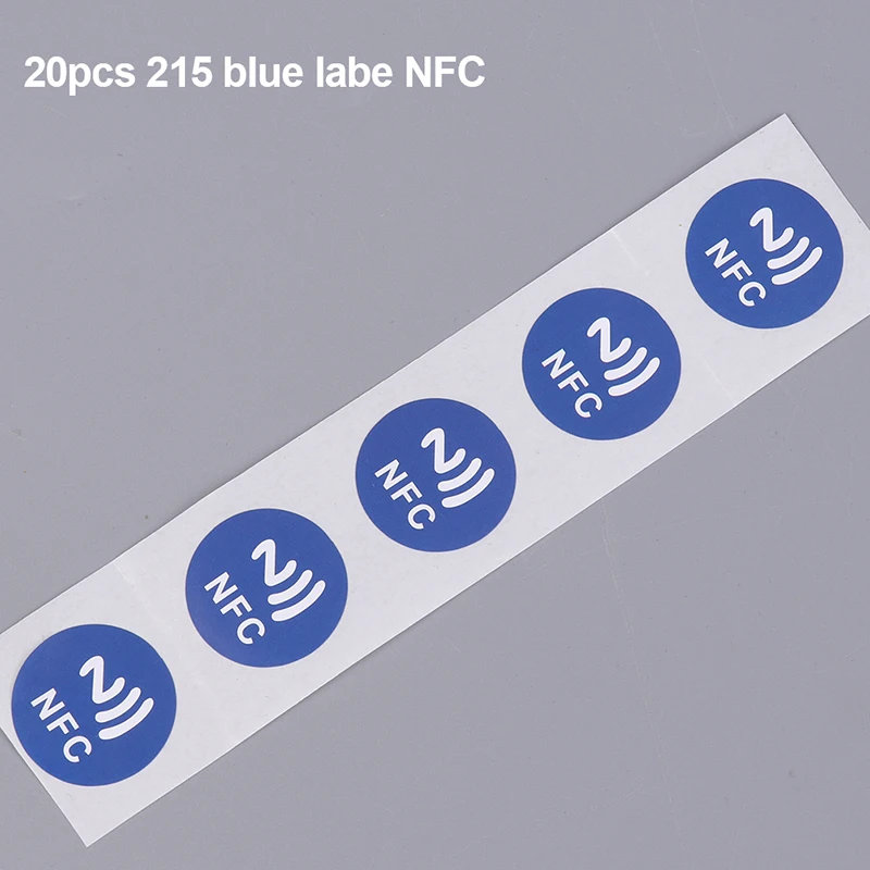 Timeskey NFC Lot De 50 étiquettes NFC 213 NFC 25 Mm Rondes Avec étiquettes NFC 144 Octets 100 % Compatibles Avec Tous Les Téléphones Compatibles NFC Noir