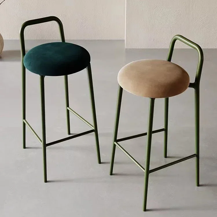 Modern Kitchen Chair Office Design Nordic Home Bar Stool European Metal Tabourets Bar Furniture Decoration stools for kitchen