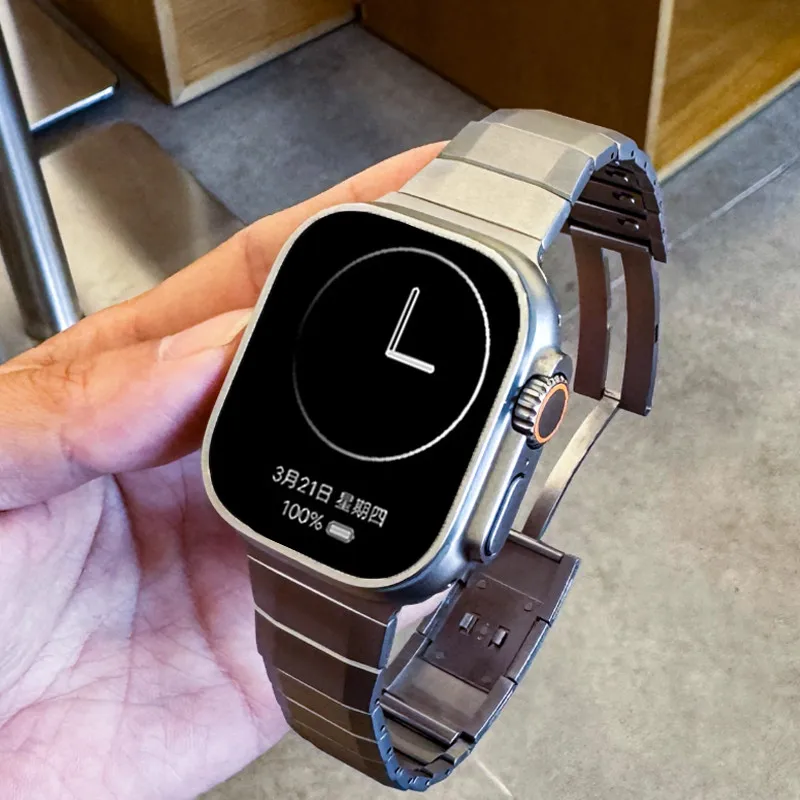 Luxury Stainless Steel Watch Strap - High-Quality Metal Accessory