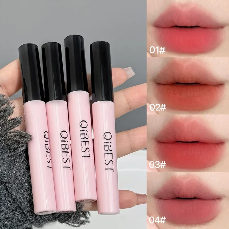 Set trucco multiuso Rossetto liquido 4 pezzi, 1 polvere pressata, 1 fard viso, 1 eyeliner, 1 mascara, 1 matita per sopracciglia Cosmetici coreani - immagine 5