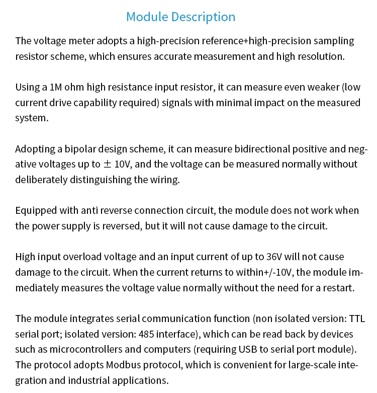 5-bit high-precision precision DC digital display digital voltage meter head 0-9