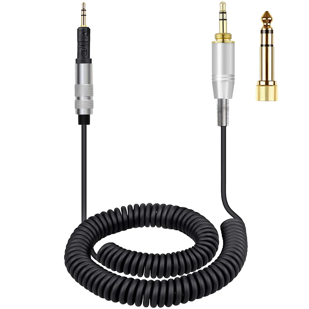 Spring Spiral Coiled Cable for Sennheiser HD598 HD558 HD518 HD560s HD 598 558 518 SE Headphones Cables Upgrade Replacement Cord
