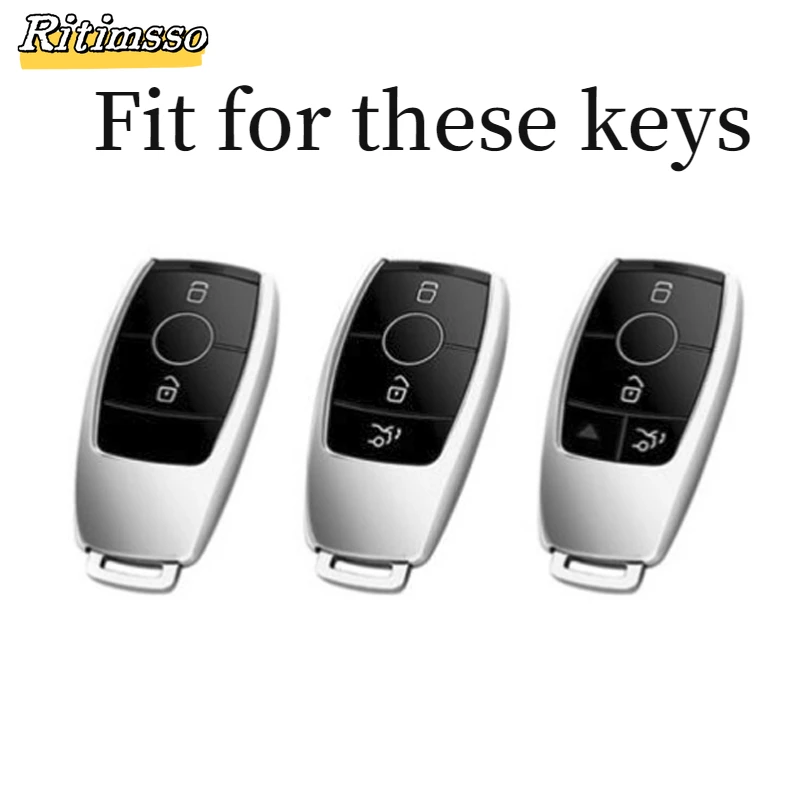 Coque De Clé Transparente TPU Pour Mercedes Classe E/S (2017+) - Compatible E300, E400, S450, S63 AMG, Etc.