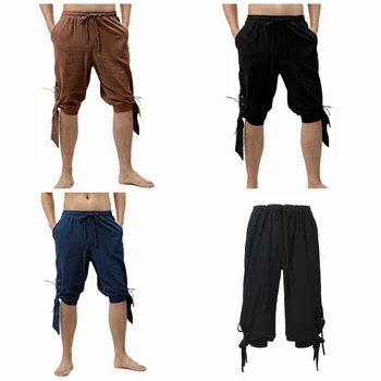 Pantaloni da Pirata per Uomo, Costume Rinascimentale Medievale, Pantaloni per Halloween, Cosplay per Adulti