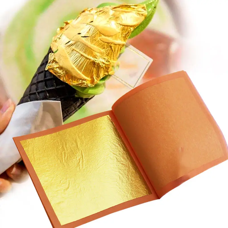 The Adorable and Edible 24K Food Decoration Genuine Gold Leaf 9.33*9.33cm -  China Edible Gold Leaf, Edible Food Decoration